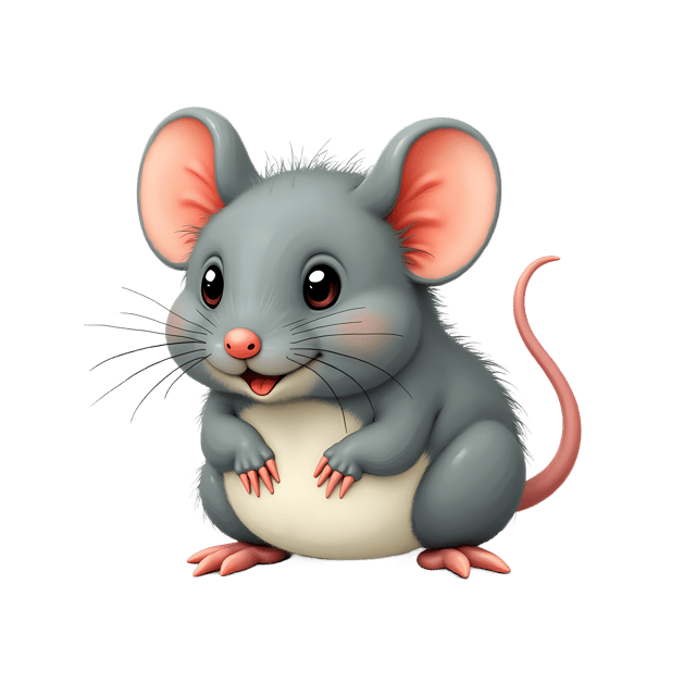 Free transparent PNG: Tiny Gray Mouse PNG with Transparent Background for Art and Crafts