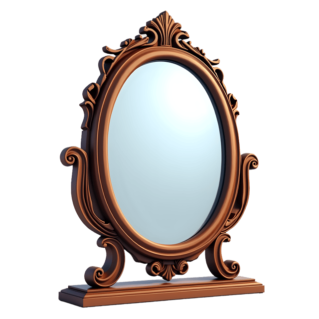 Free transparent PNG: Antique Mirror Transparent PNG for Interior Design and Decor
