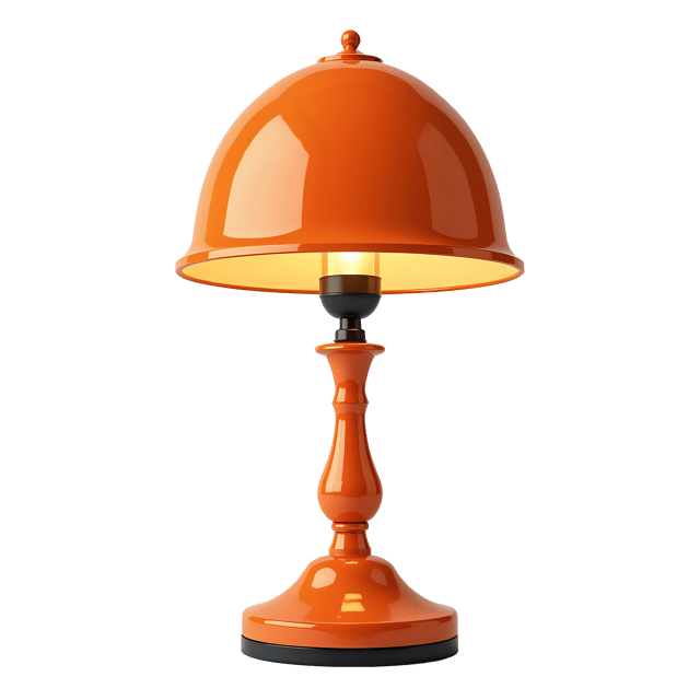 Free transparent PNG: Orange Lamp PNG with Transparent Background for Modern Lighting Design