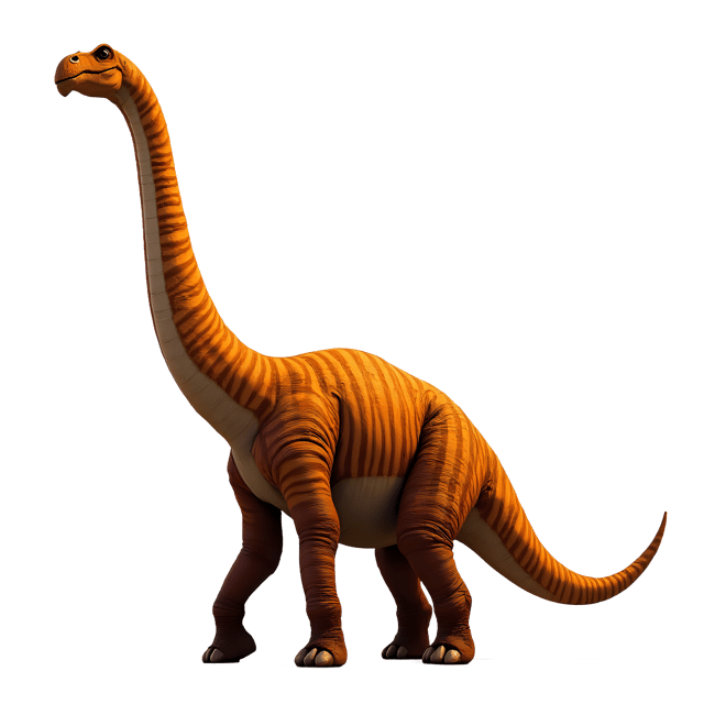Free transparent PNG: Giant Sauropod Dinosaur PNG with Transparent Background for Art and Design