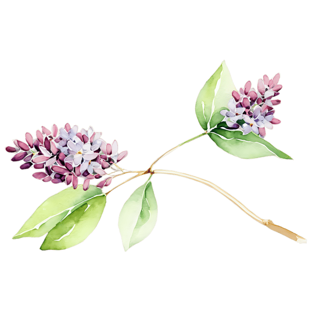 Free transparent PNG: Lilac Watercolor Flower Transparent PNG – Gentle Illustration for Crafts & Design