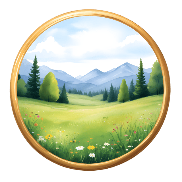 Free transparent PNG: Golden Ring Meadow PNG Transparent Background Design