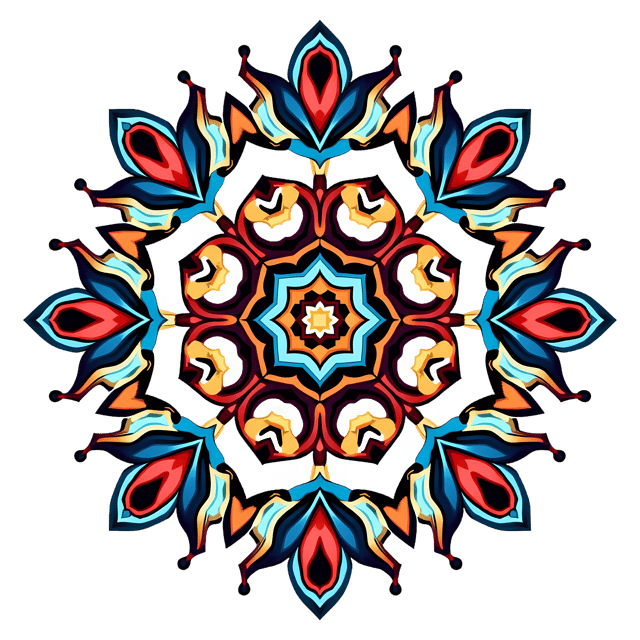 Free transparent PNG: Mandala Clipart with Transparent Background - PNG Format for Balanced and Repetitive Design Elements