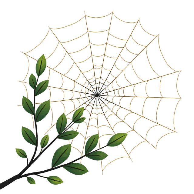 Free transparent PNG: Web with Leaves and Dust  Nature Clipart, free transparent png download