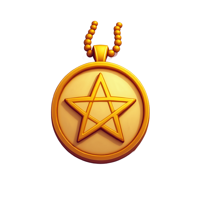 Free transparent PNG: Golden Amulet Pentagon Pentagram PNG Transparent Background
