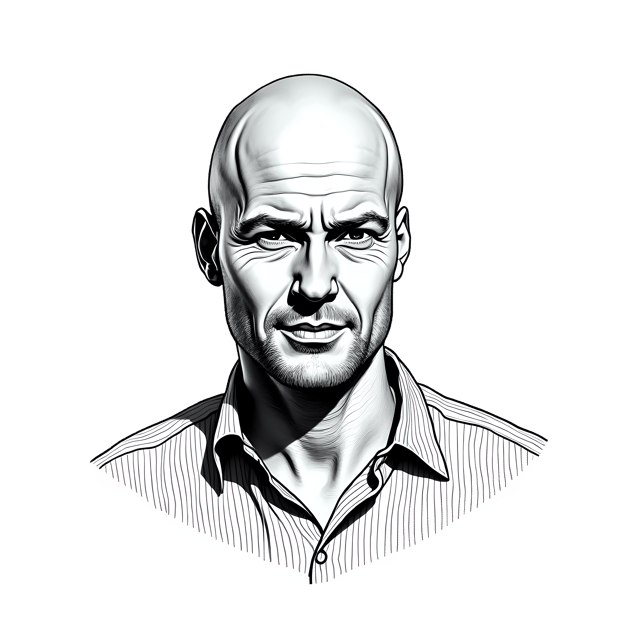 Free transparent PNG: Bald Man Portrait PNG  Ideal for Illustrations, Decor  Visual Content