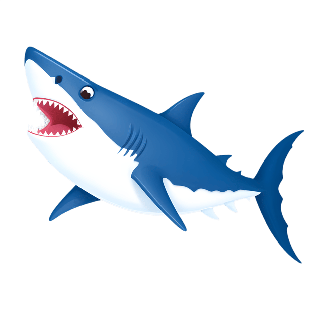 Free transparent PNG: Shark PNG Gliding Through Deep Blue Water