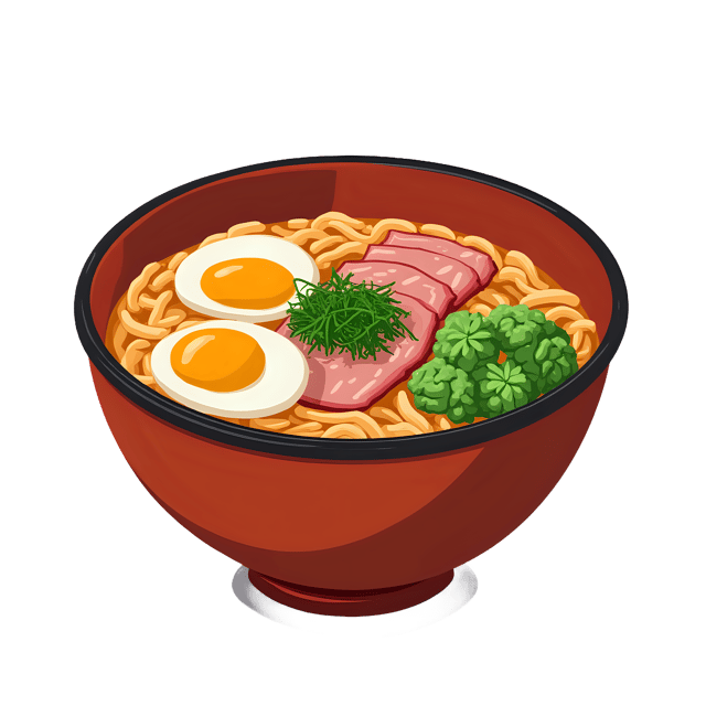 Free transparent PNG: Ramen Soup  Japanese Cuisine Clipart, free downloadable png