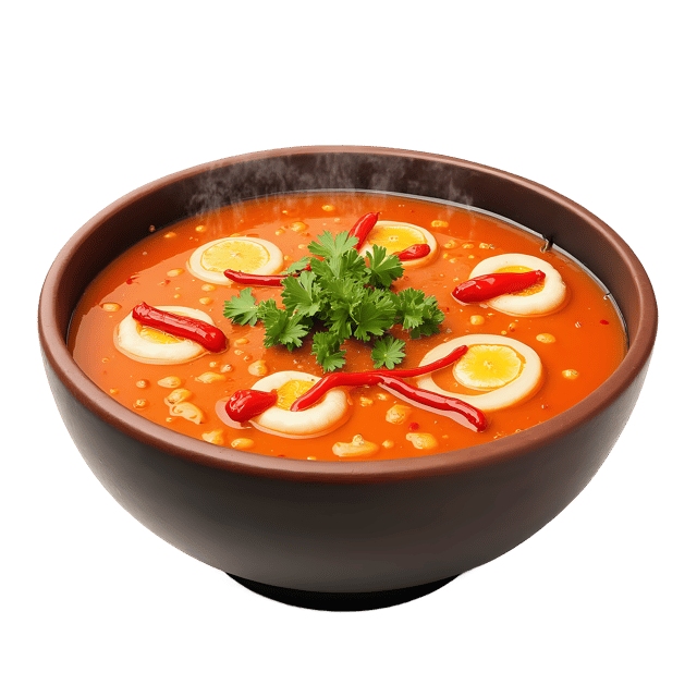 Free transparent PNG: Hot and Sour Soup with Chili Oil Drizzle  Free PNG Download