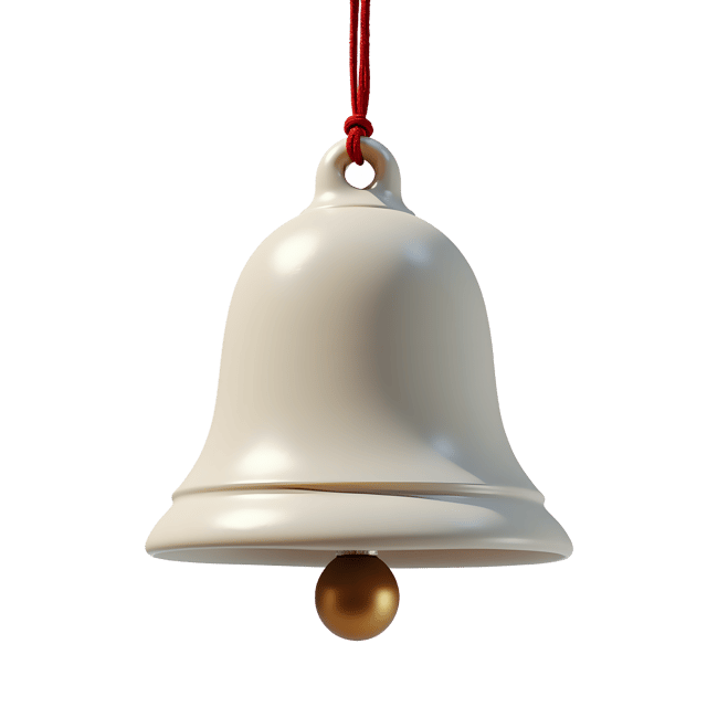 Free transparent PNG: Mini Bell Ornament  Frosted Glaze Design, free downloadable png