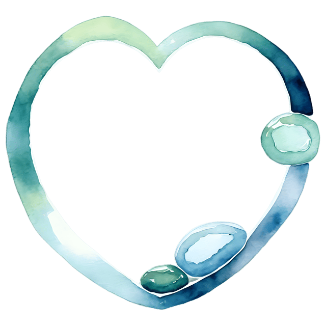 Free transparent PNG: Watercolor Tidepool Stone Frame Transparent PNG – Gentle Illustration for Designers & Decor