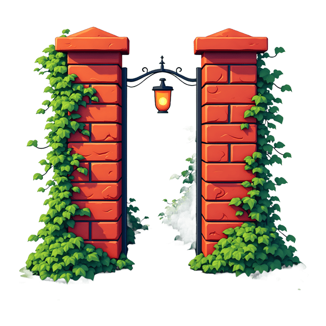 Free transparent PNG: Red Brick Walls with Ivy Vines  Garden Clipart, free downloadable png