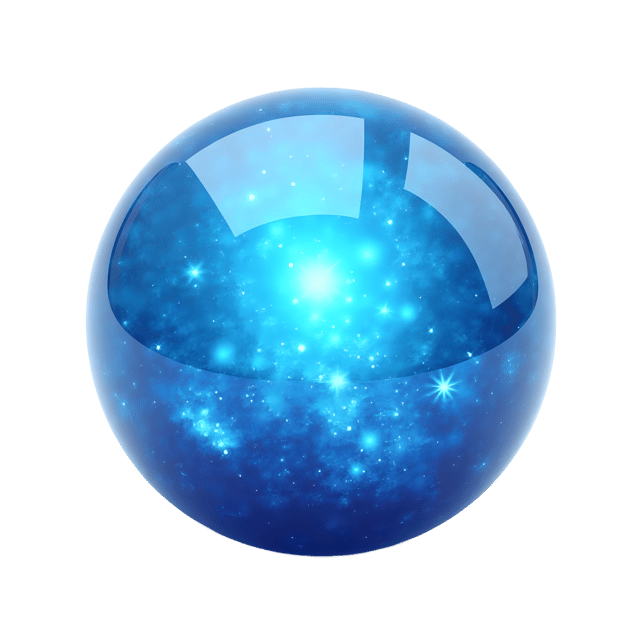 Free transparent PNG: Mystical Blue Crystal Orb PNG for Decorative and Creative Projects
