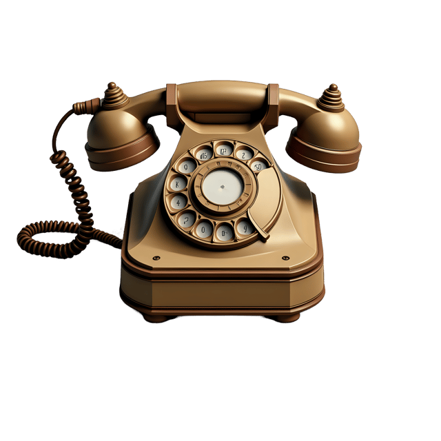 Free transparent PNG: Vintage Phone on Doily  Retro Clipart, free downloadable png