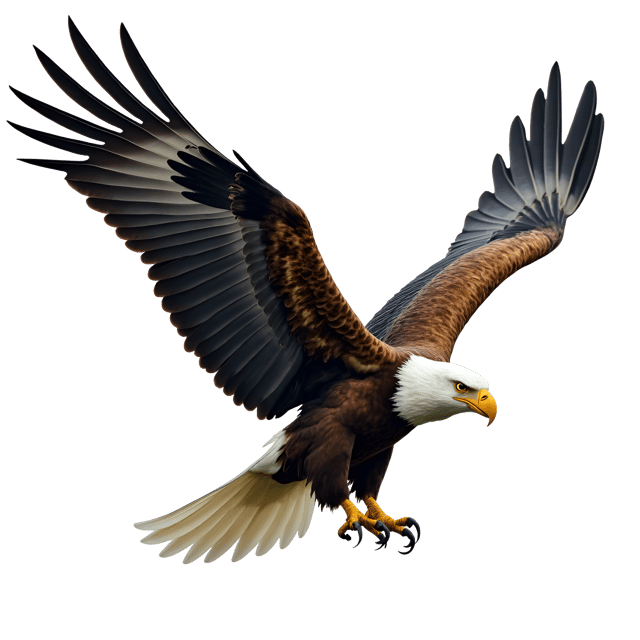 Free transparent PNG: White-Tailed Sea Eagle Illustration PNG - Beautiful Bird Clipart for Nature and Art Projects