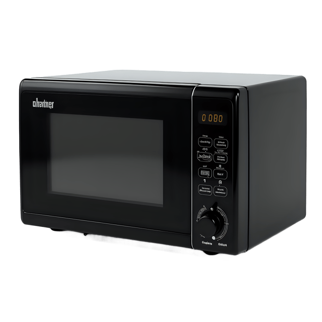 Free transparent PNG: Sleek Black Microwave Oven PNG with Transparent Background for Quick Cooking