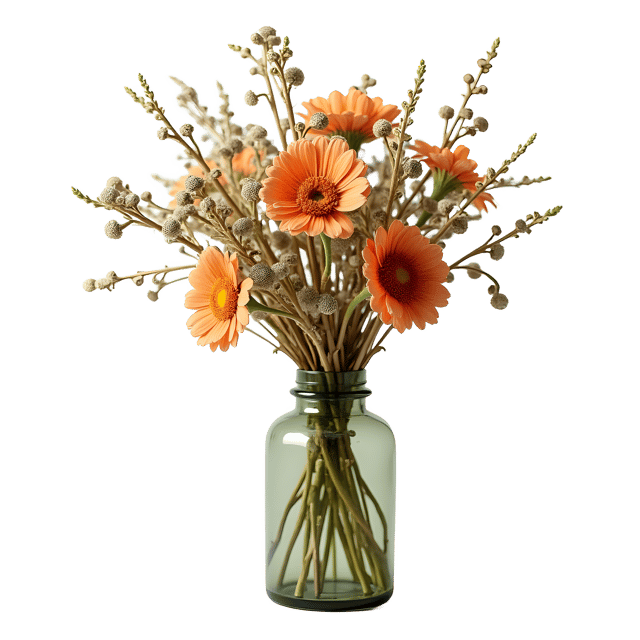 Free transparent PNG: Dried Flowers in a Bottle PNG Clipart  Perfect for Home Decor  Crafts