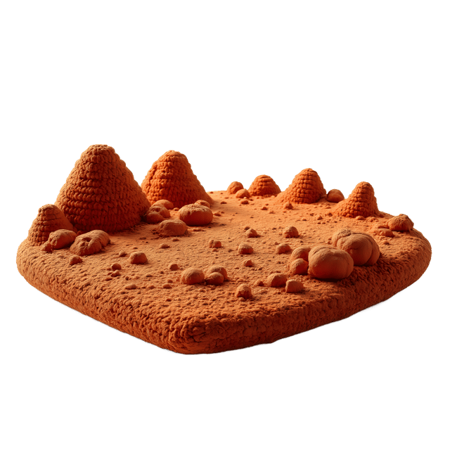 Free transparent PNG: Mars Crocheted Landscape with Transparent Background PNG