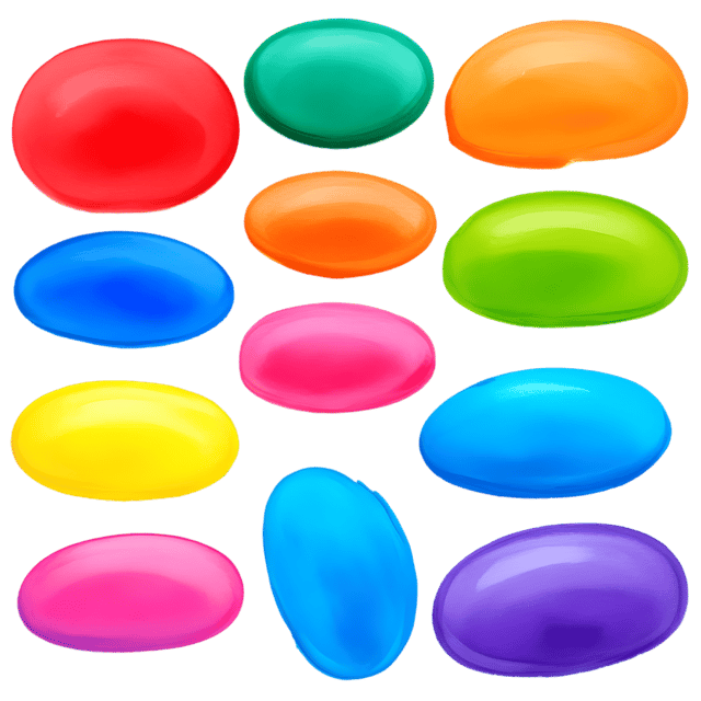 Free transparent PNG: Whimsical Brushstrokes in Vibrant Hues PNG Artwork for Creative Projects