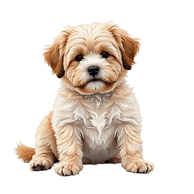 Free transparent PNG: Lhasa Apso Dog Detailed Vector Illustration for Pet Portraits and Animal Art