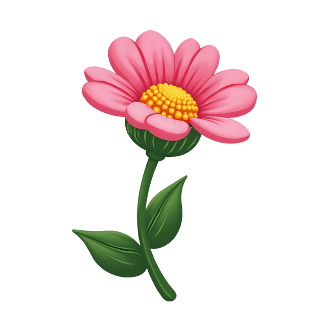 Free transparent PNG: Single Flower Sprig with Green Shoot  Botanical Clipart, free transparent png download