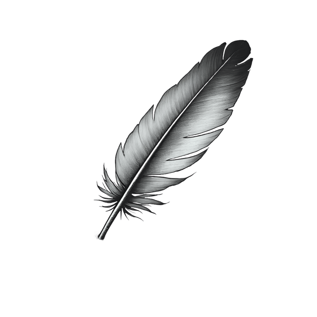Free transparent PNG: Curved Flight Feather on Sand Grains PNG Clipart  Unique Natural Design Element