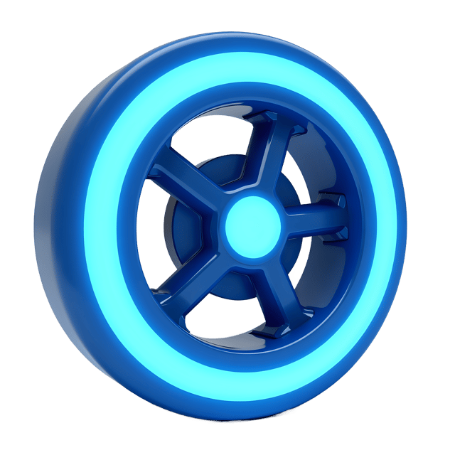Free transparent PNG: Futuristic Glowing Wheel  Modern Design PNG, free download