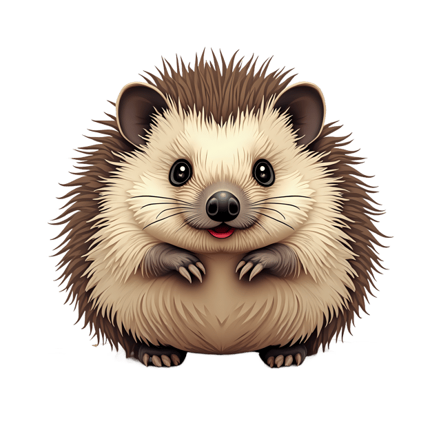 Free transparent PNG: Hedgehog PNG Clipart  Ideal for Nature Themes, Crafts  Education