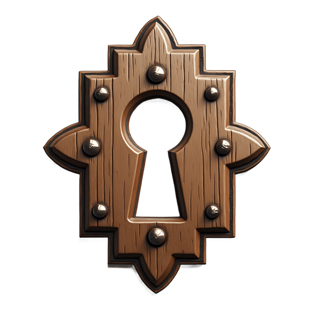 Free transparent PNG: Old-Fashioned Keyhole Plate  Home Decor Clipart, free downloadable png