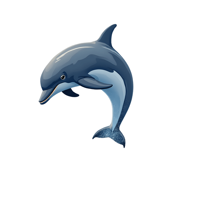 Free transparent PNG: Playful Dolphin PNG with Transparent Background