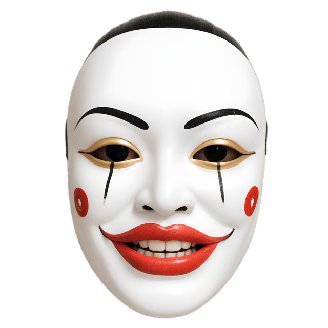 Free transparent PNG: Japanese Noh Mask Transparent PNG for Art and Design