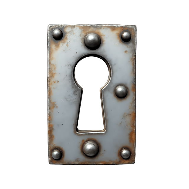 Free transparent PNG: Steel Keyhole Plate  Metal Door Hardware Clipart, free downloadable png