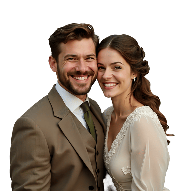 Free transparent PNG: Couple PNG Download  Joyful Portrait for Love-themed Decor  Cards