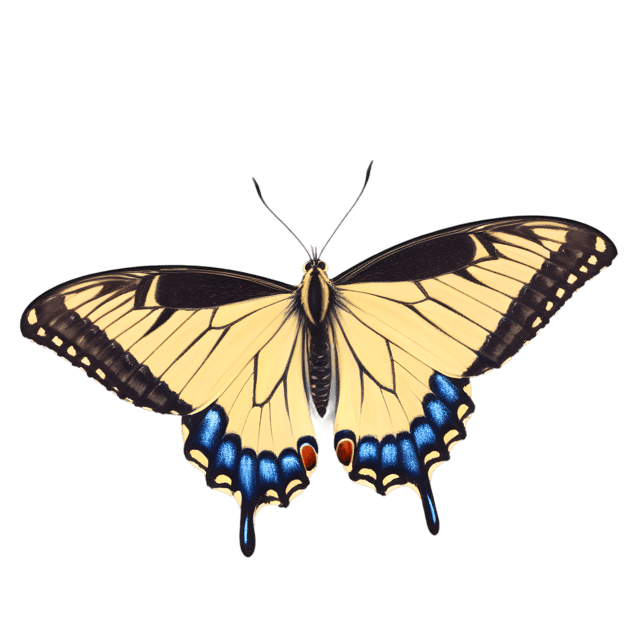 Free transparent PNG: Swallowtail Butterfly Transparent PNG for Nature and Artistic Creations