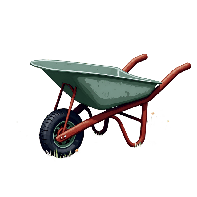 Free transparent PNG: Garden Wheelbarrow  Tipped on Its Side, free downloadable png
