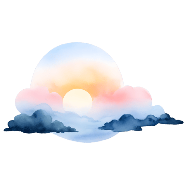 Free transparent PNG: Misty Sunrise PNG with Transparent Background for Art and Design