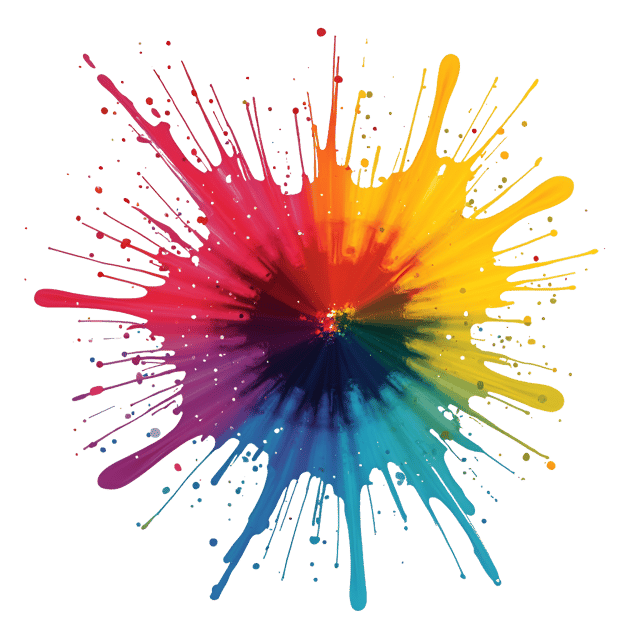 Free transparent PNG: Abstract Color Splash with Vibrant Hues