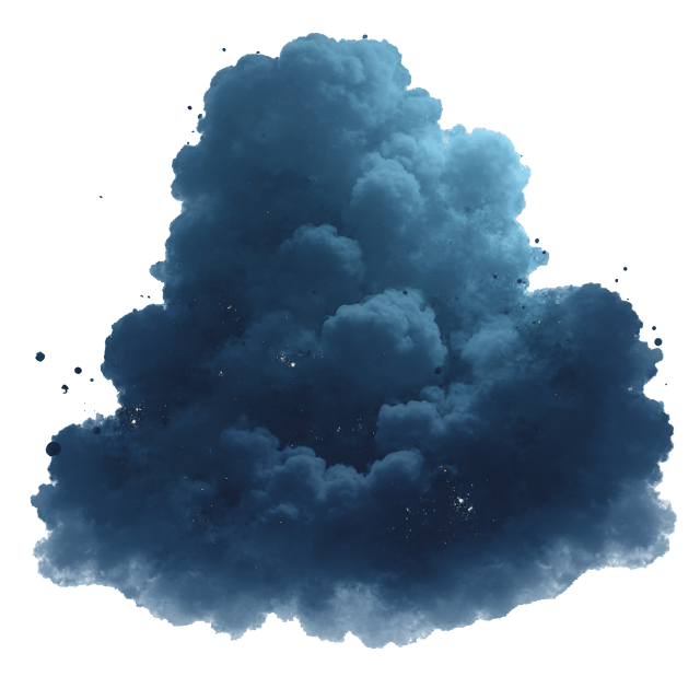 Free transparent PNG: Dark Matter Cloud with Mysterious Glow and Abstract Shapes - Beautiful Illustration Clipart
