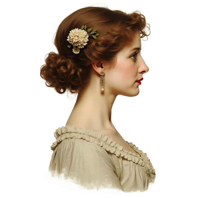 Free transparent PNG: Victorian Woman Portrait  Antique Profile Cameo Clipart, free downloadable png