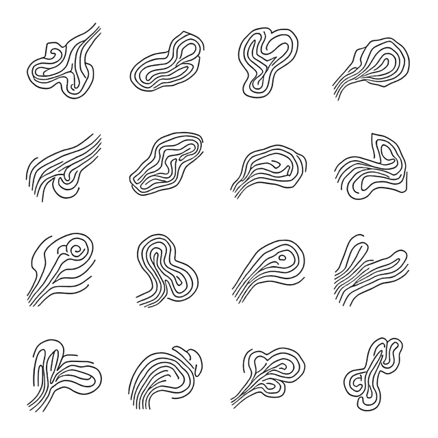 Free transparent PNG: Abstract Flowing Line Designs with Curves in PNG Format