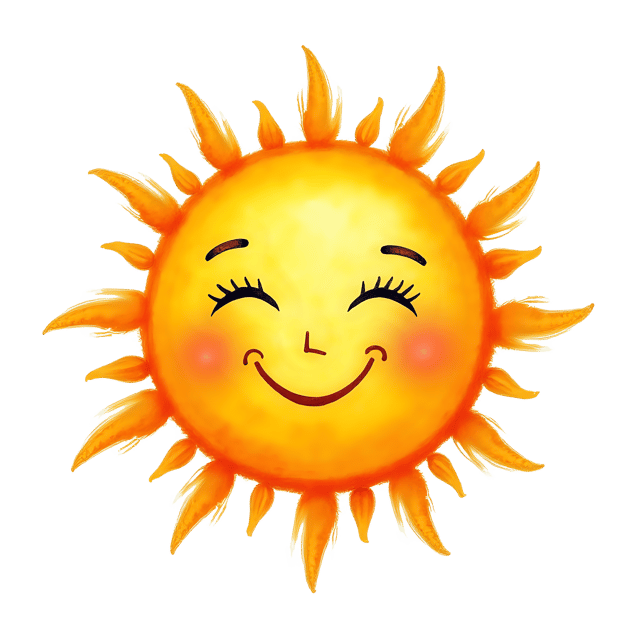 Free transparent PNG: Smiling Sun PNG with Transparent Background for Art and Design