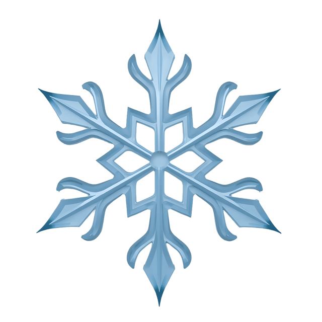 Free transparent PNG: Snowflake Shaped Ornament  Translucent Tips Decor, free download png