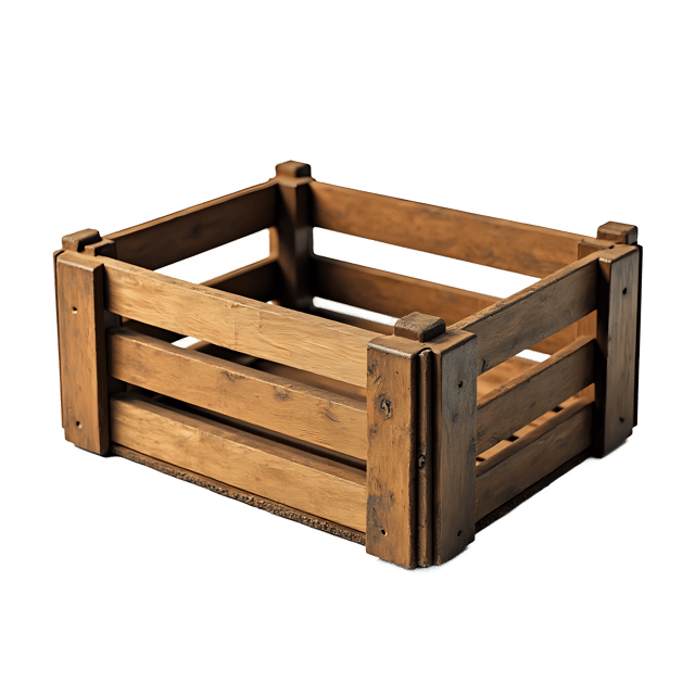 Free transparent PNG: Wooden Crate PNG with Transparent Background for Design and Craft Projects