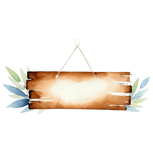 Free transparent PNG: Rustic Wood Ornament Watercolor Illustration – Transparent PNG