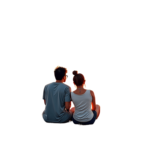 Free transparent PNG: Couple Watching the Sunset PNG Clipart  Romantic Moments for Design and Decor