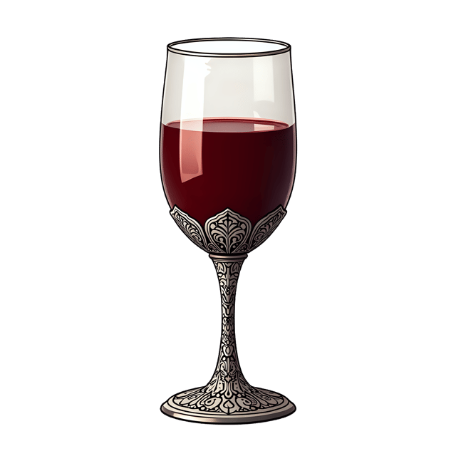Free transparent PNG: Vintage Filigree Stem Wine Cup  Antique Clipart Design, free png download