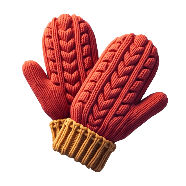 Free transparent PNG: Knitted Mittens PNG Clipart  Ideal for Winter Crafts  Design Projects