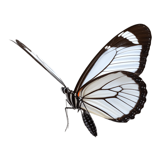 Free transparent PNG: Glasswing Butterfly Transparent PNG for Nature and Art Projects