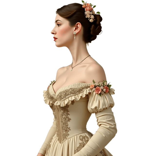Free transparent PNG: Victorian Woman Portrait  Antique Fashion Clipart, free downloadable png