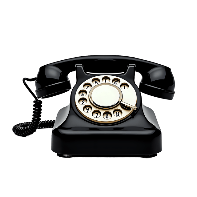 Free transparent PNG: Black Rotary Phone with White Dial  Classic Retro Clipart, free downloadable png